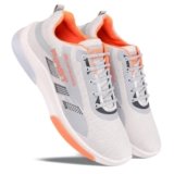 Running Shoes for Men Sneakers for Men (Color- White & Orange) Size-8(34) R