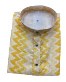 LAZZLY Men’s Cotton Kurta, Ethnic Printed Kurta for Perfect Ethnic Look, Stand Collar Long Sleeve Kurta, Casual Printed Kurta, Regular Long Kurta