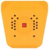 JimXen Acupressure magnetic pyramidal foot power mat therapy for stress and pain relief blood circulation health Care Useful Heel Knee Leg Sciatica massager Yellow (Acupressure Mat)