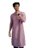 DIWAS BY MANYAVAR Men’s Cotton Blend Printed Kurta (1pc)