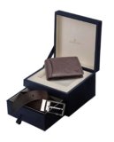WildHorn Gift Hamper for Men I Leather Wallet & Belt Combo Gift Set I Gift for Friend, Boyfriend,Husband,Father, Son etc (New Brown)