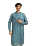 DIWAS BY MANYAVAR Men’s Cotton Blend Printed Kurta (1pc)