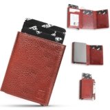 FASHION FREAK Smart Wallet for Men – Slim Pop-Up Card Holder with Quick Access – Original Leather Wallet for Men