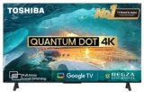 TOSHIBA 139 cm (55 inches) M550MP Series 4K Ultra HD Smart QLED Google TV 55M550MP (Black)