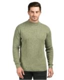 MONT CONNETT Men Woolen Round Neck Solid Striped Design Pullover Heavy Rainbow Fabric Winter Wear Pure Wool Cardigan for Men Fully Warm Pullover Free Sizes