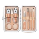 Beauté Secrets Manicure Set, Luxury Manicure 7 In 1 Professional Pedicure Set, Nail Clippers Kit, Nail Care Tools with Luxurious Travel Case, Best Gifts For Women Girl(Rose Gold)