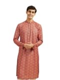 DIWAS BY MANYAVAR Men’s Cotton Blend Printed Kurta (1pc)