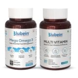 Blubein Dynamic Duo | Mega Omega 3 Fish oil Capsules with Triple Strength 60N| Multivitamin with 37 Vital Ingredients 60N | for Overall Strength & Vitality