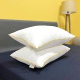 SleepyCat Fiber Lite Pillow | Medium Soft | Micro-Peach Fabric | Luxurious Feel at an Machine Washable Pillow, White, Set of 2 (Standard Size, 27×17 Inches)