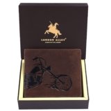 LONDON ALLEY Biker Vintage Brown Men’s Leather Wallet