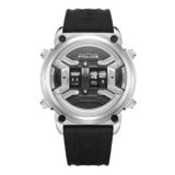 Police Quartz Multifunction Black DIAL Silicone Strap Watch for Men-PLPEWJP2228503W