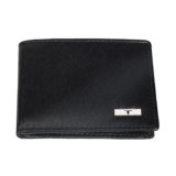 URBAN FOREST Fred Aniline Black Leather Wallet for Men