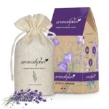 Aromahpure Premium Car Perfume Fragrance Flakes – Joyful Lavender, Luxury Car Air Freshener made Organically with Essential Oil, Grains, and Flakes – 50 Gms, fragrant for 30 days, IFRA certified
