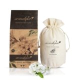 Aromahpure Premium Car Perfume Fragrance Flakes – White Blossom, Luxury Car Air Freshener made Organically with Essential Oil, Grains, and Flakes – 50 Gms, fragrant for 30 days, IFRA certified