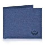 LORENZ Men’s PU Leather Wallet | Blue Slim Bi-Fold Wallet for Men with Coin Pocket, Card Slots & Currency Compartments | Stylish Gents Wallet | Wallet for Men Under 500 (NO Leather) | WL-59