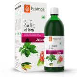 KRISHNA’S HERBAL & AYURVEDA She Care Juice 1000ml, Herbal Supplement for Hormonal Balance, PCOS, PCOD, Period Pain Relief, Hair and Skin Health | Women Wellness Juice